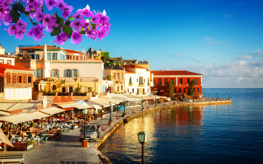 Chania Old Port cafes