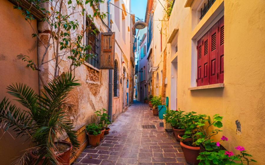 Chania Old Town beautiful street