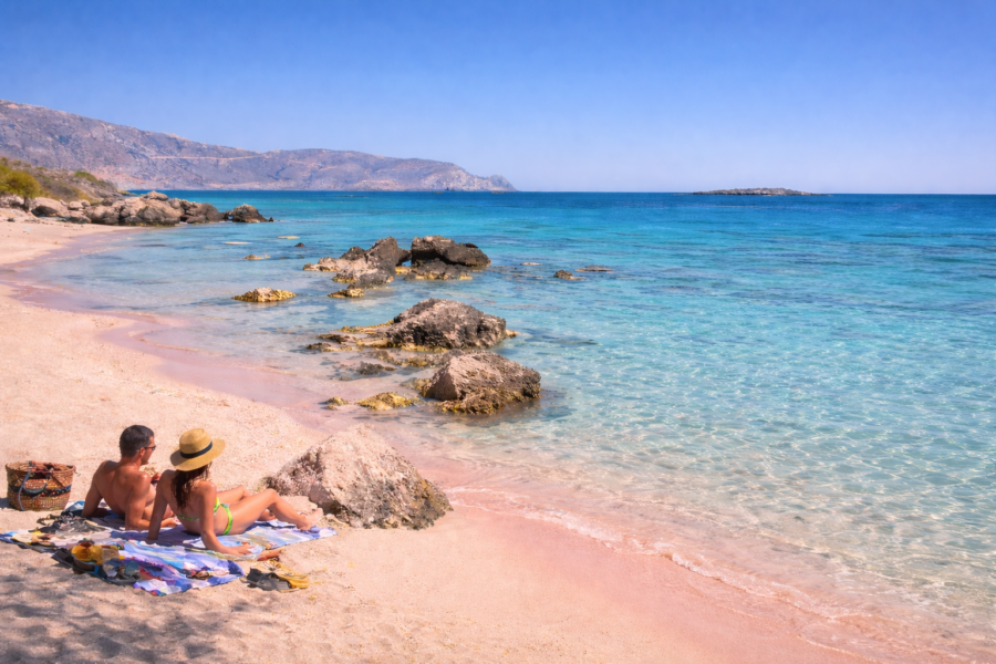 Couple in Elafonisi Beach