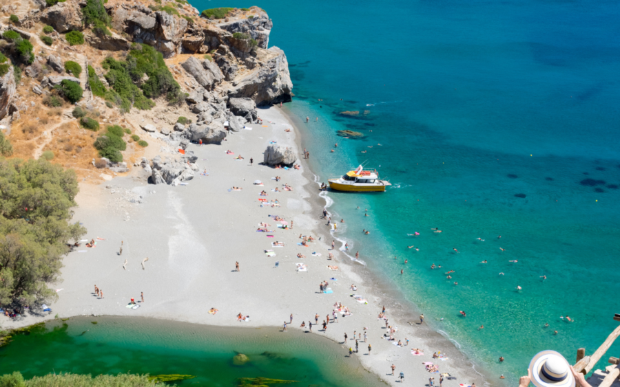 Preveli Palm Beach Boat