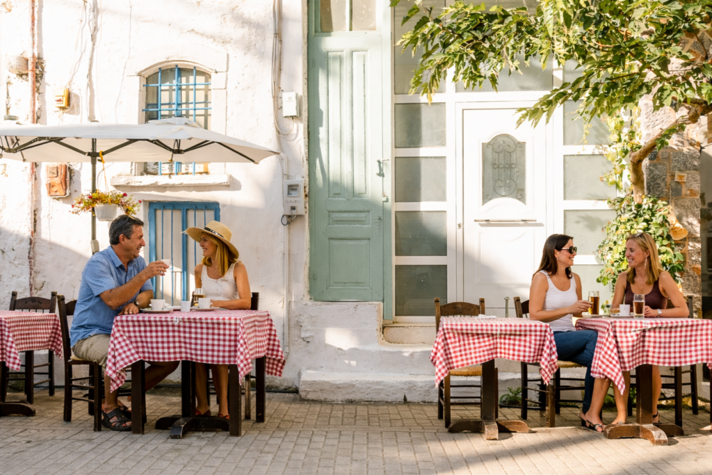 Tzermiado people drink cofee