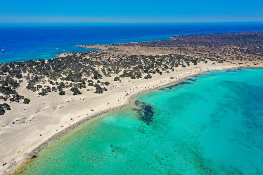 Chrissi island panoramic photo Cruise to Chrisi island crete
