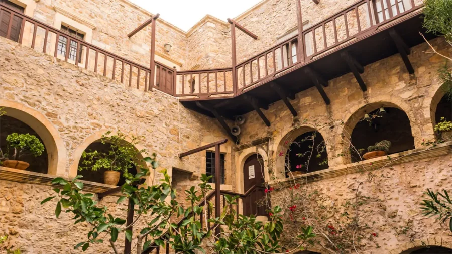 Inside Toplou East Crete tour Toplou Vai Sitia