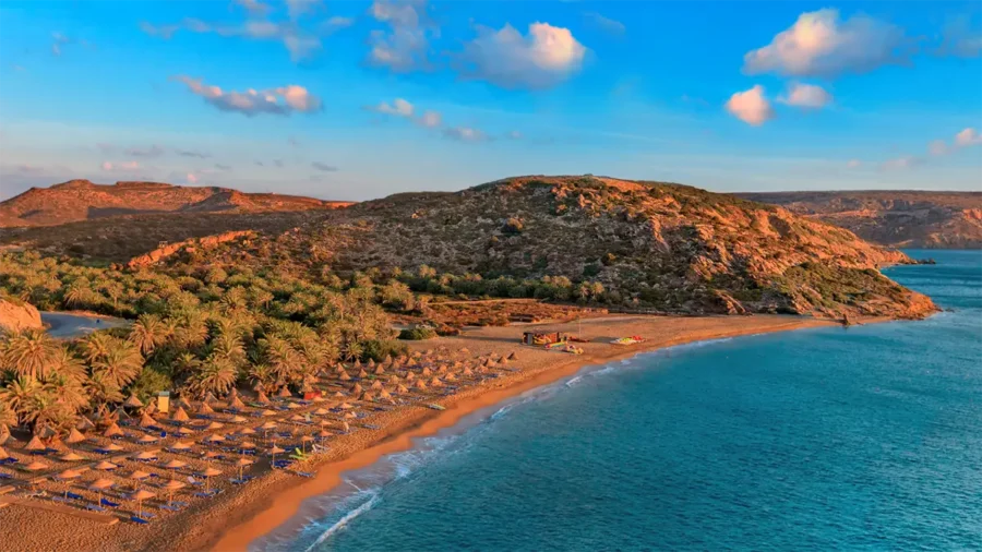 Vai Beach Panoramic East Crete tour Toplou Vai Sitia