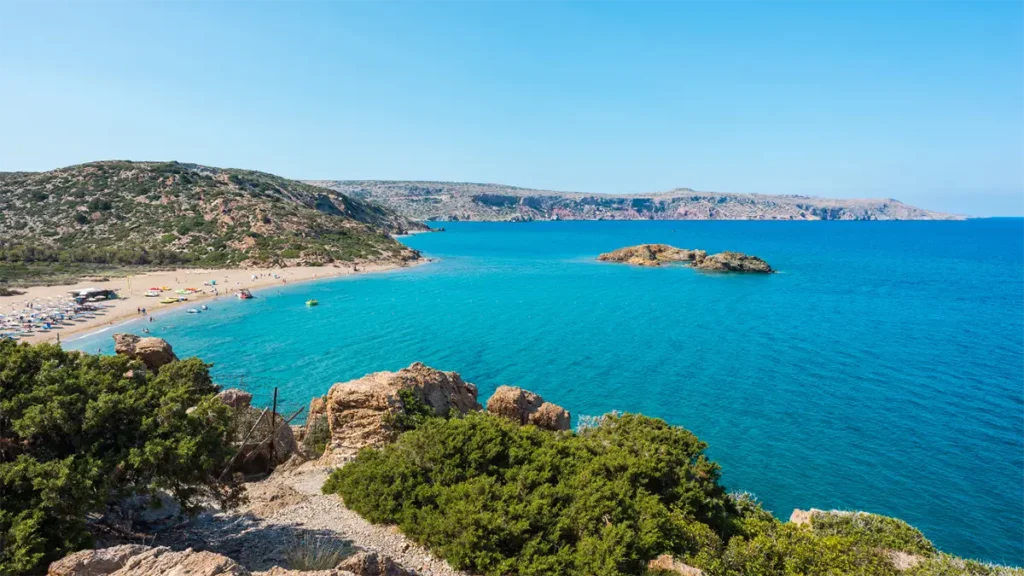 vai beach3 East Crete tour Toplou Vai Sitia