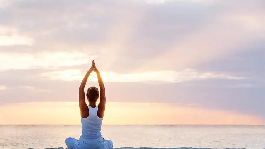 wellness meditation session sailing catamaran tour greece