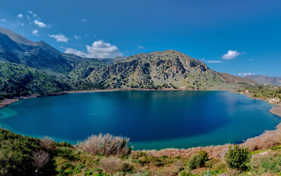 Panorama of Kournas Lake in Rethymno Safari2