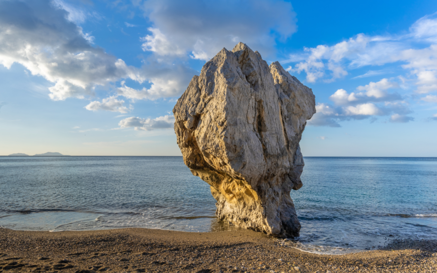 Rock at Preveli Beach Palm Forest Safari1