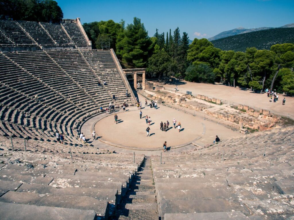 Epidaurus Theater. Ancient Greece, Peloponnese